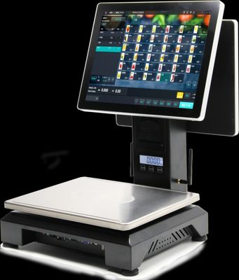 15,1 Zoll LCD-Touch Screen PC-Kassierer mit dem Wiegen von Funktion